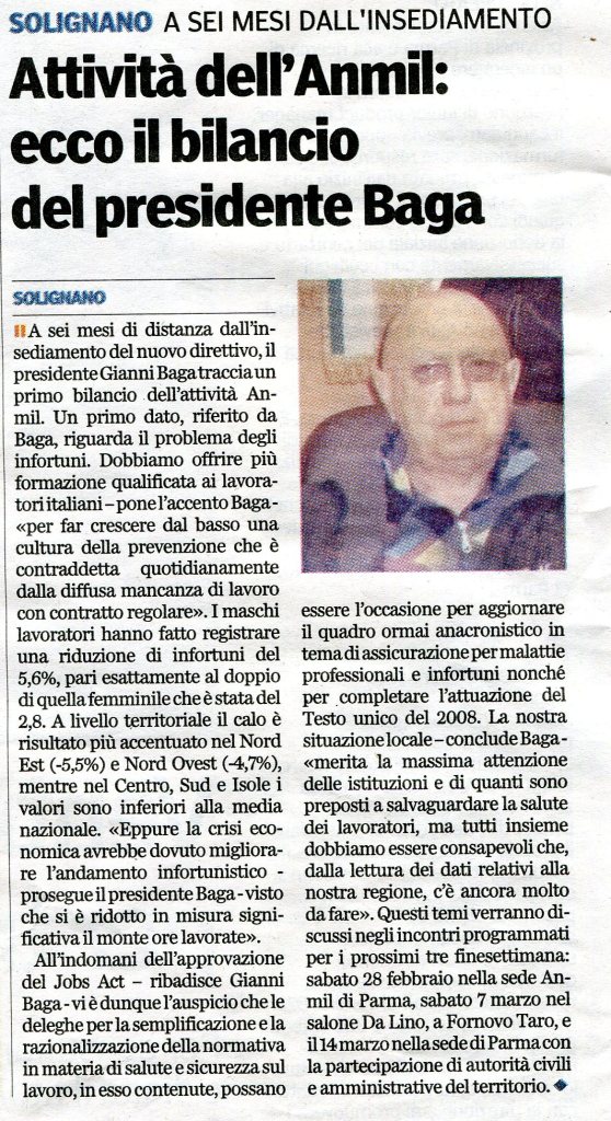 dalla gazzetta di parma