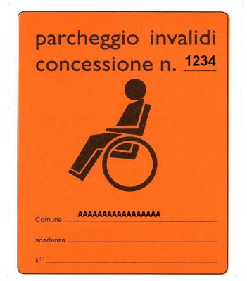 cartellino arancione